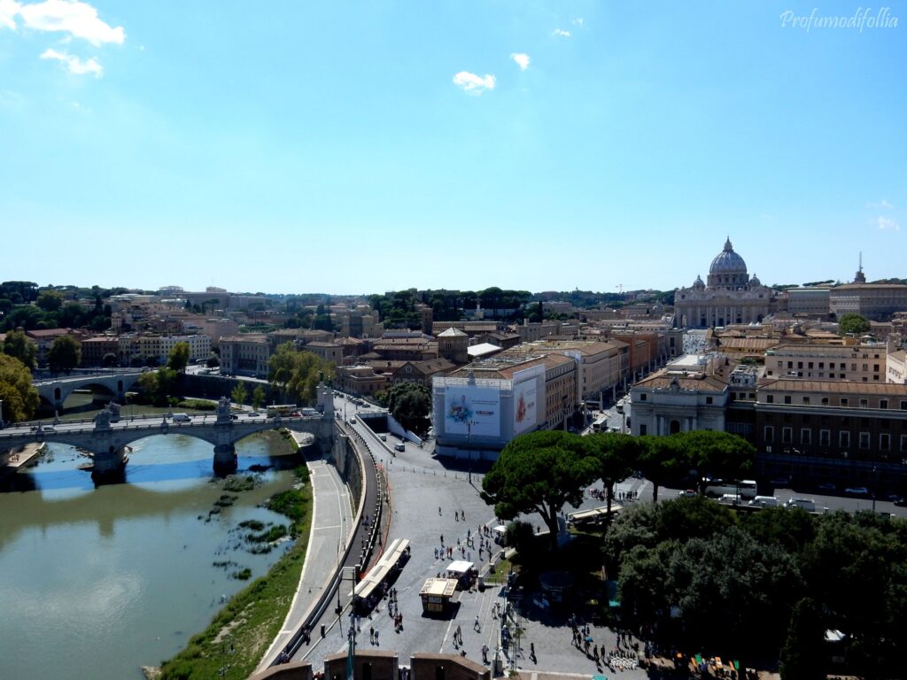 Panorama su Roma dalla terrazza di Castel Sant'Angelo