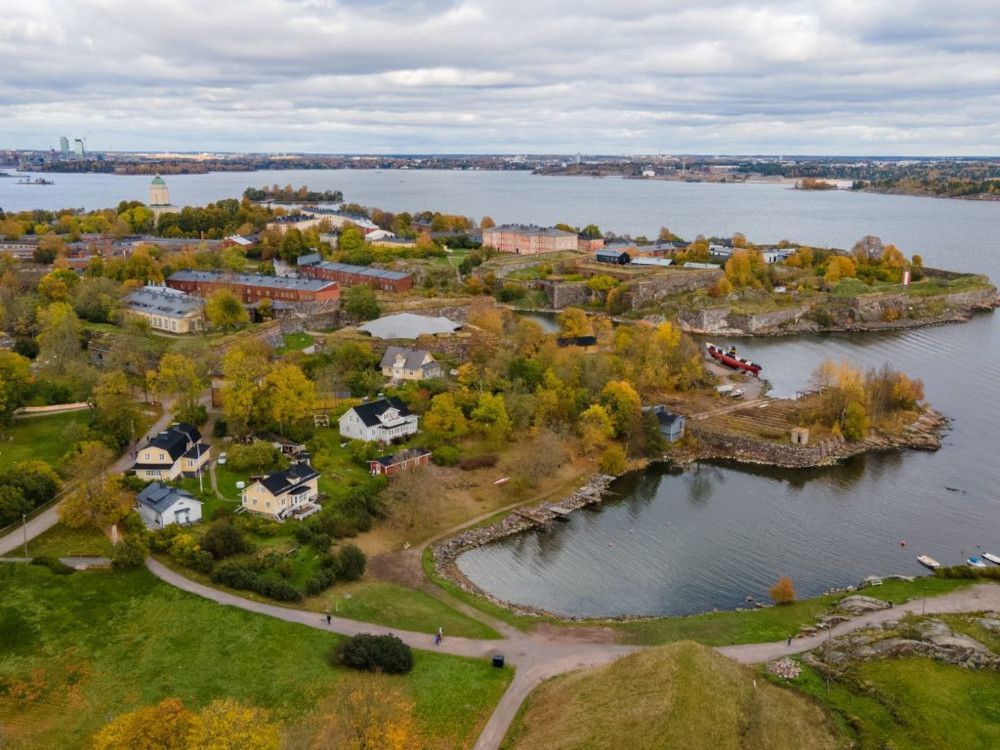 Finlandia in estate: Suomenlinna Suomenlinna dall'alto