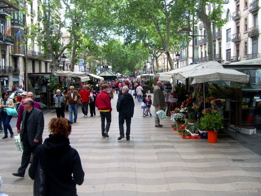 La Rambla a Barcellona La Rambla a Barcellona, piena di gente