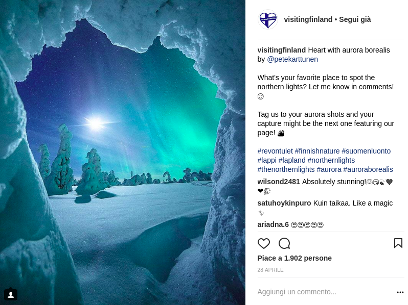 finlandia su instagram
