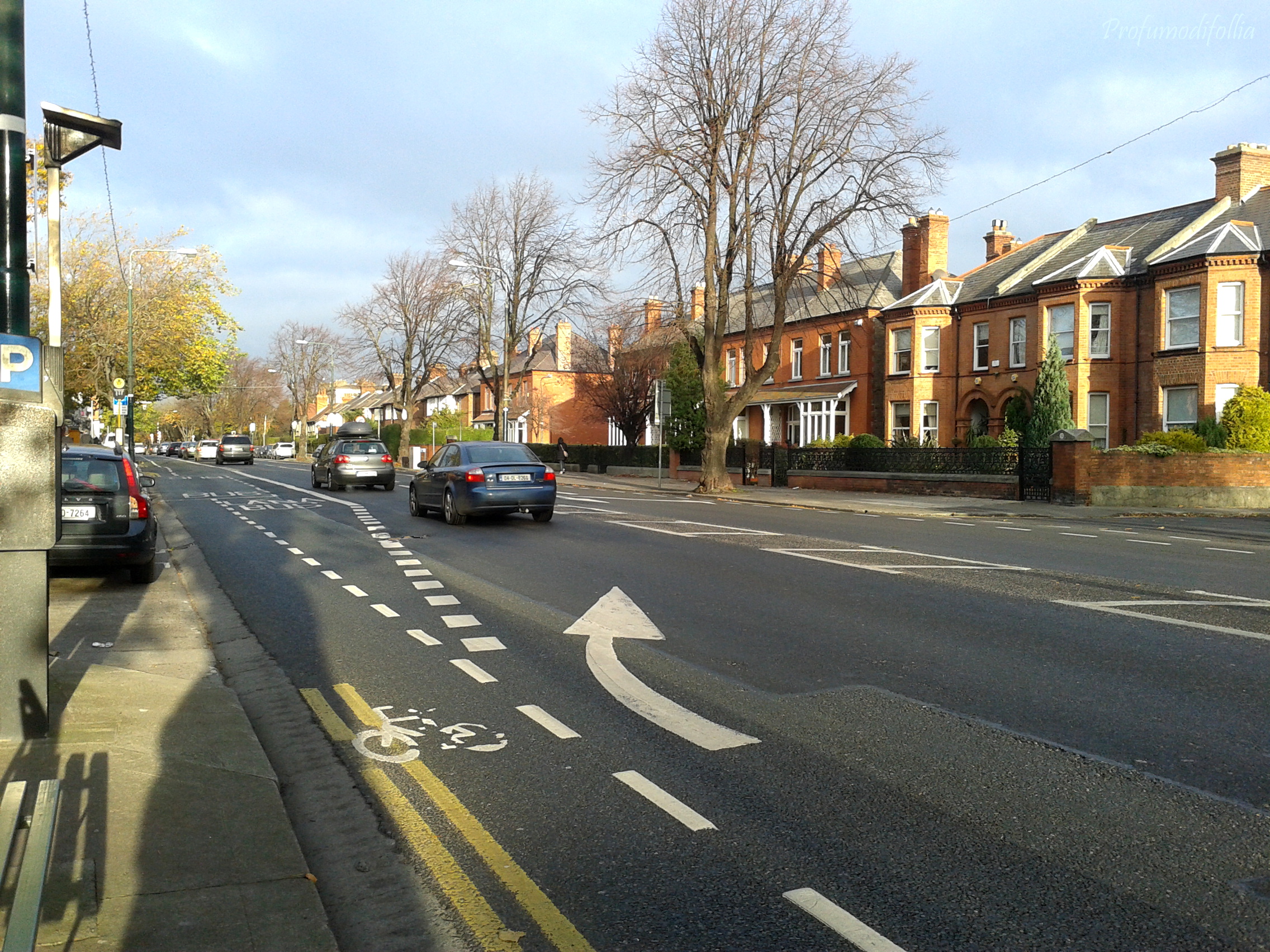 Ballsbridge Ballsbridge al tramonto durante il viaggio nella capitale dell'Irlanda