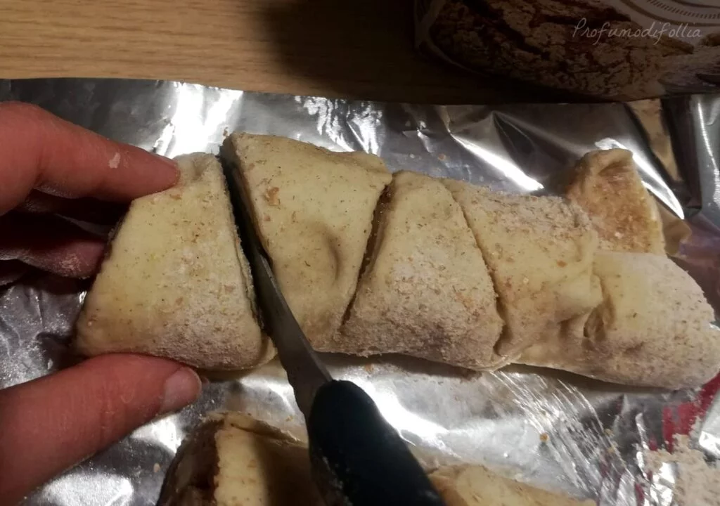 Procedimento: taglio dei korvapuusti