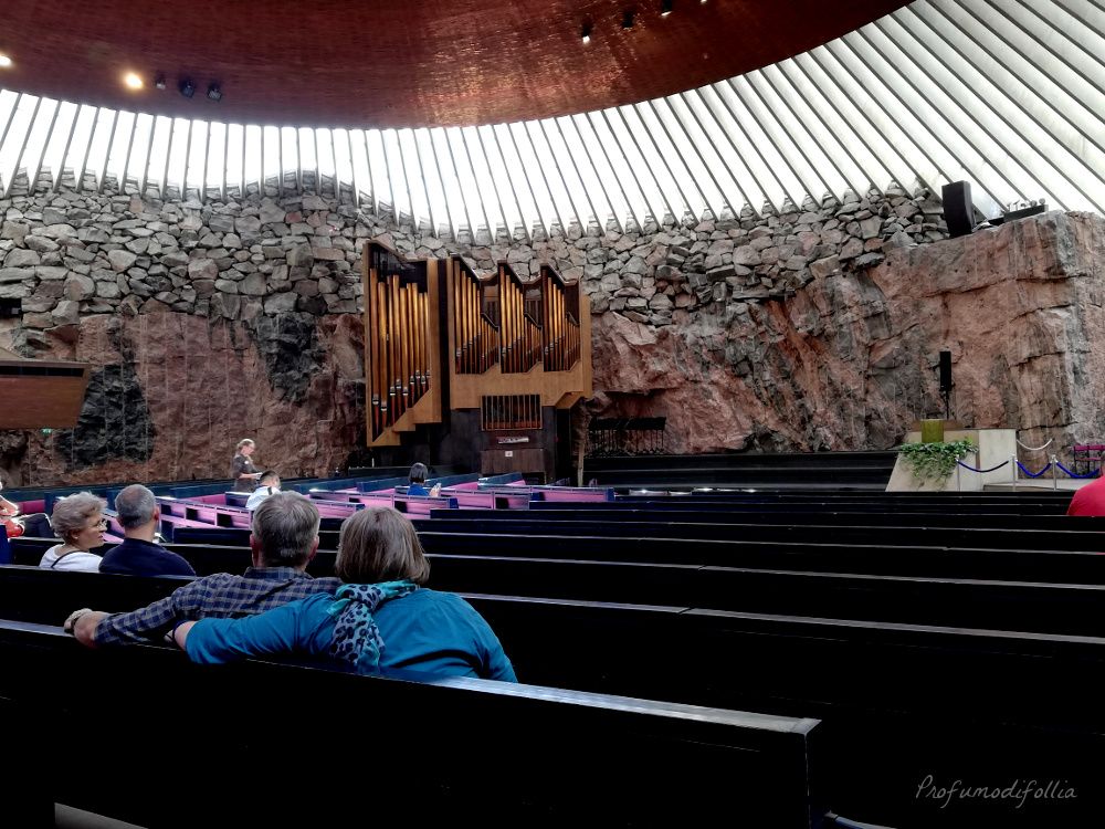 Chiesa nella roccia di Helsinki: interno 
