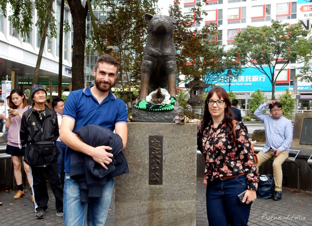 Viaggio in Giappone: statua del cane Hachiko a Shibuya