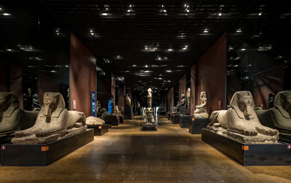 Sala dei Re del Museo Egizio di Torino Tour virtuale musei: la Sala dei Re all'interno del Museo Egizio di Torino
