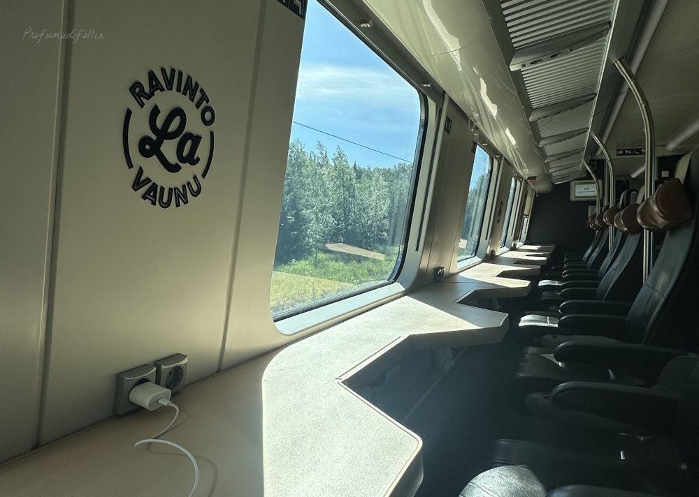 Treni Finlandia: il piano superiore del vagone ristorante di alcuni Intercity